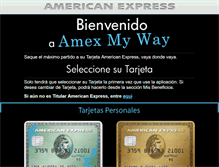 Tablet Screenshot of amexmyway.com